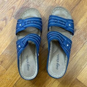 Blue sandals